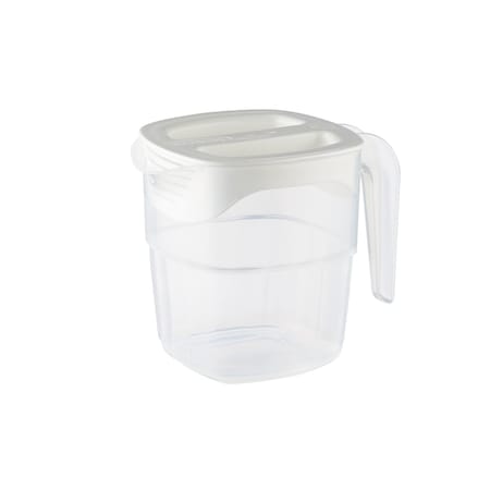 Araven STACKABLE BEVERAGE PITCHER W/WHITE LID, POLYPROPYLENE 34 OZ 11401